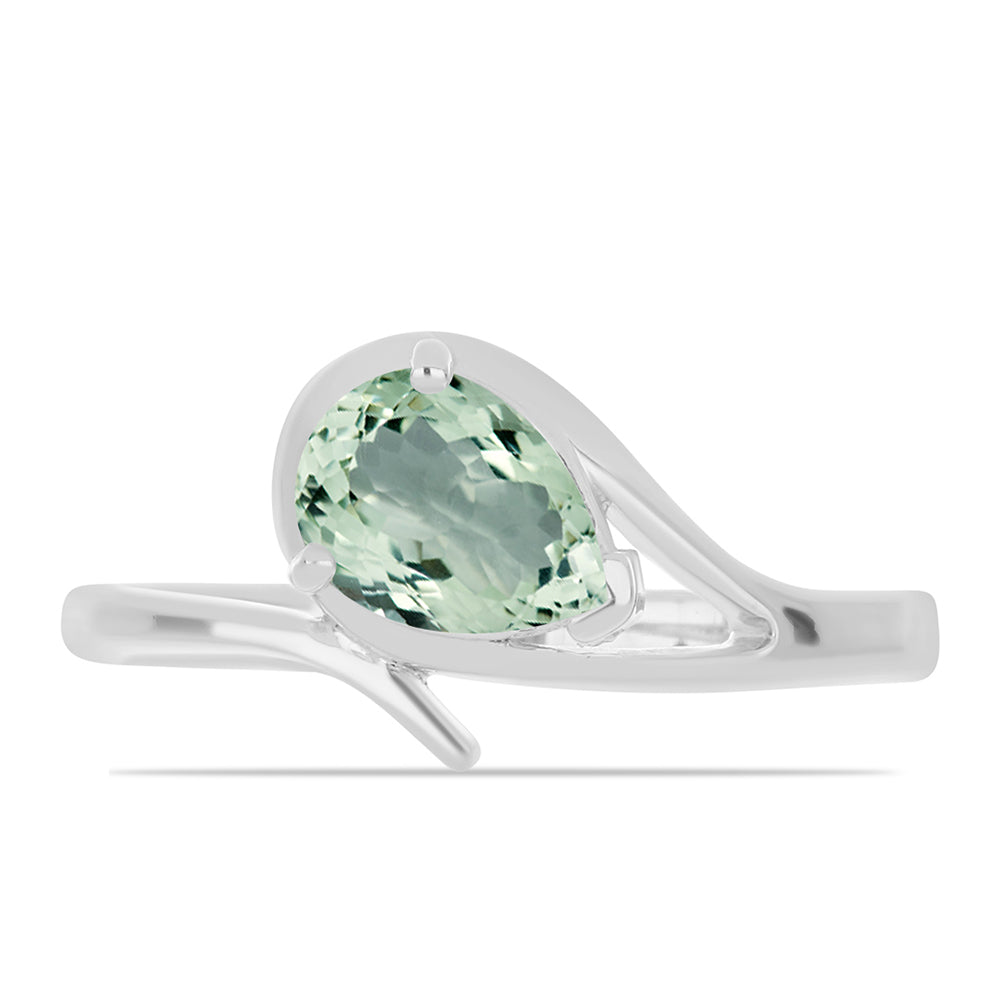 Anillo de Plata con Amatista Verde