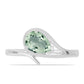 Anillo de Plata con Amatista Verde
