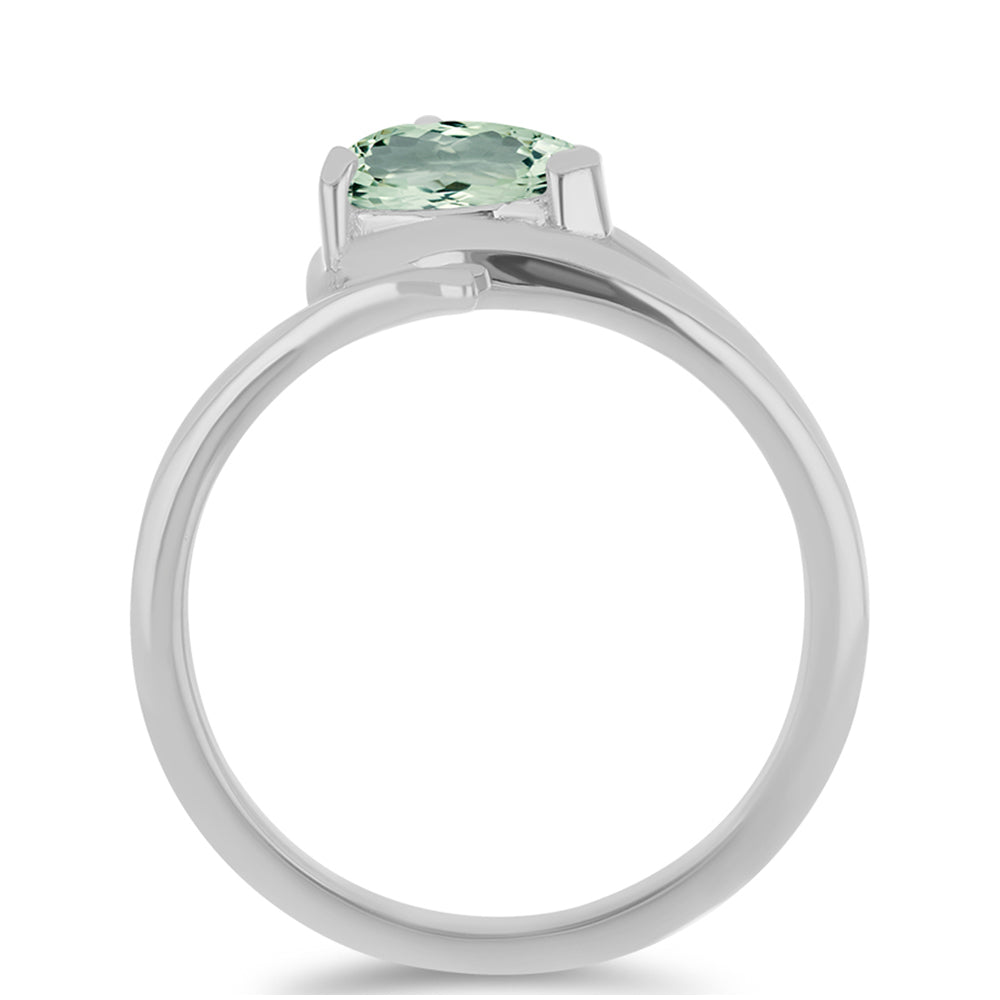Anillo de Plata con Amatista Verde 2 