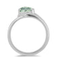 Anillo de Plata con Amatista Verde
