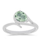 Anillo de Plata con Amatista Verde