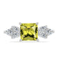 Anillo de Plata con Topacio Limón y Topacio Blanco