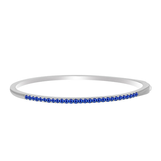 Brazalete de Plata con Zafiro Azul Australiano