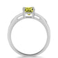 Anillo de Plata con Topacio Limón y Topacio Blanco