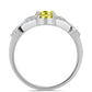 Anillo de Plata con Topacio Limón y Topacio Blanco