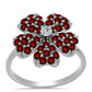 Anillo de Plata con Granate Barton y Topacio Blanco