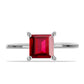 Anillo de Plata con Rubí de Madagascar