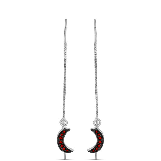 Pendientes de Plata con Granate Barton