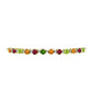 Pulsera de Plata Bañada en Oro con Chakra Turmalina y Topacio Blanco