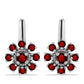 Pendientes de Plata con Granate Barton