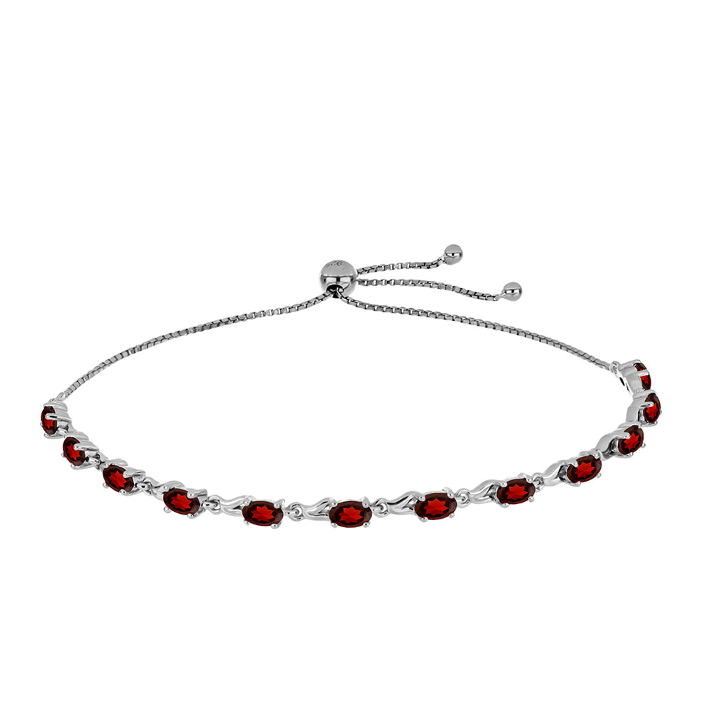 Pulsera de Plata con Granate Barton 1 