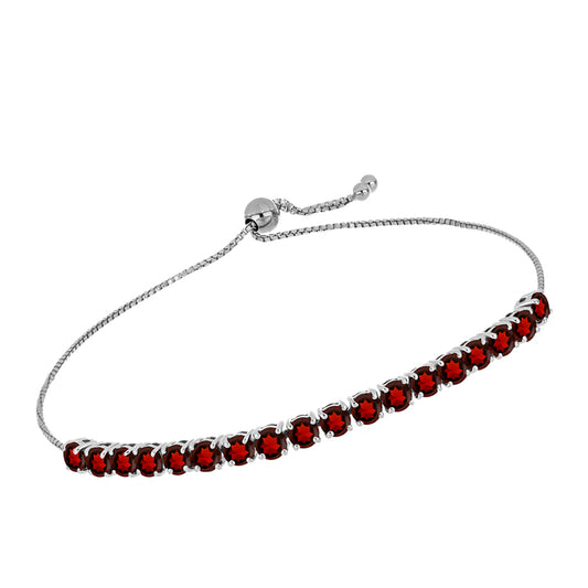 Pulsera de Plata con Granate Barton