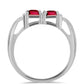 Anillo de Plata con Granate Barton y Topacio Blanco