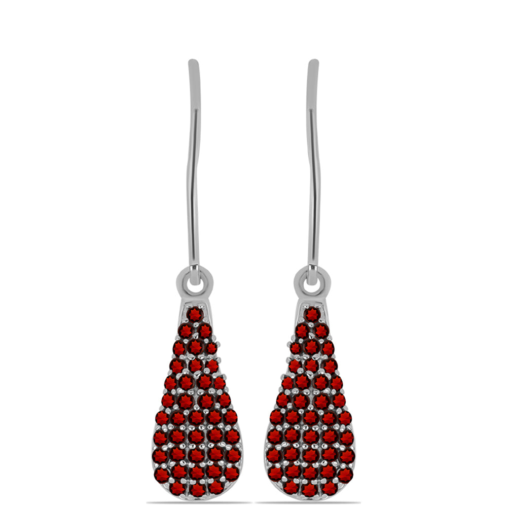 Pendientes de Plata con Granate Barton