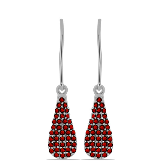 Pendientes de Plata con Granate Barton