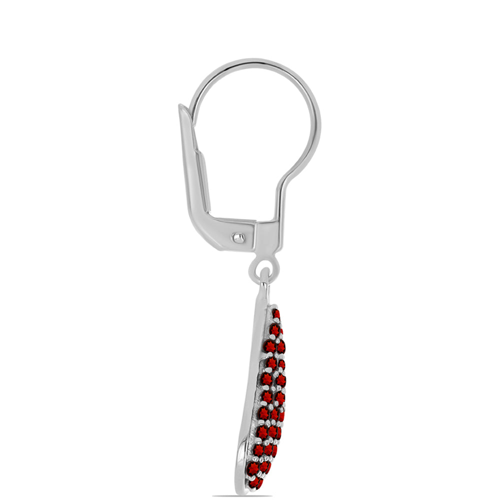 Pendientes de Plata con Granate Barton 2 