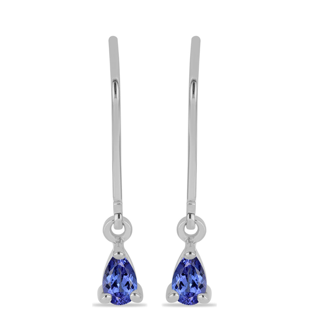 Pendientes de Plata con Tanzanita