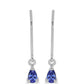 Pendientes de Plata con Tanzanita