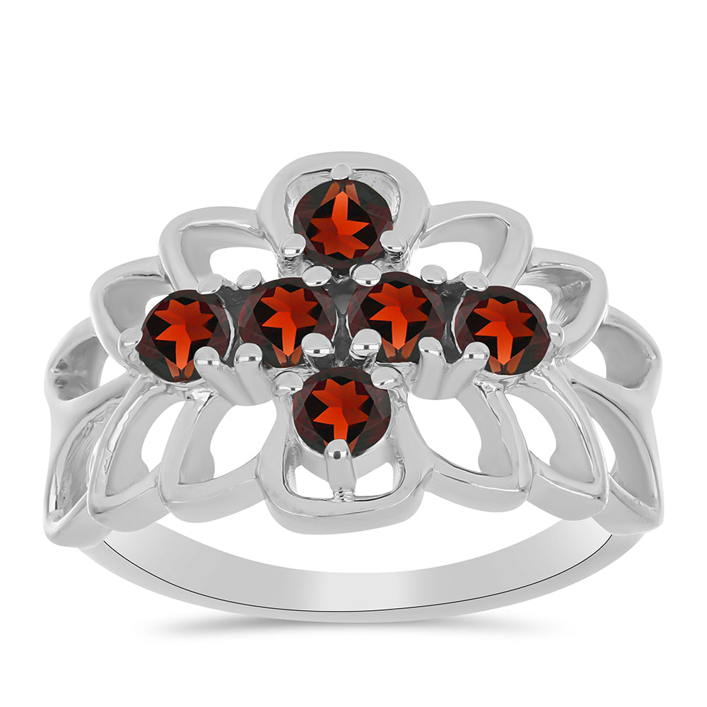 Anillo de Plata con Granate Barton 3 