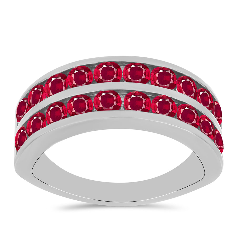 Anillo de Plata con Rubí de Madagascar