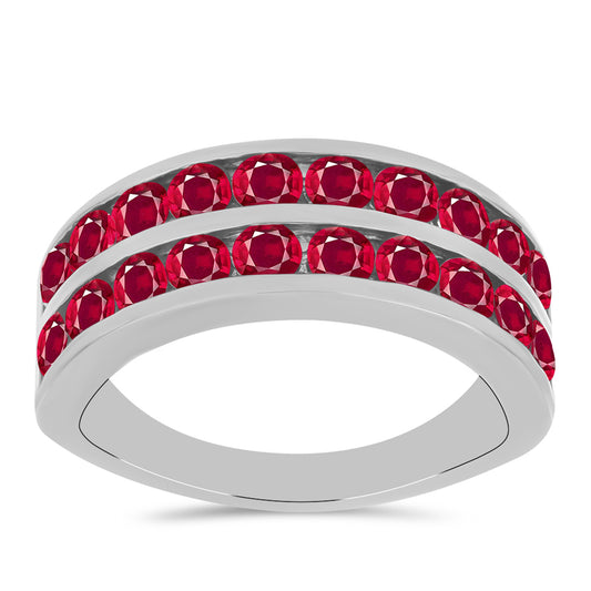 Anillo de Plata con Rubí de Madagascar