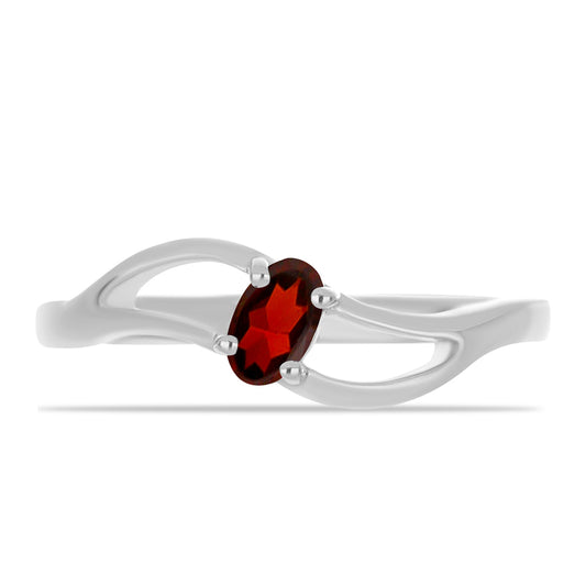 Anillo de Plata con Granate Barton