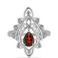 Anillo de Plata con Granate Barton