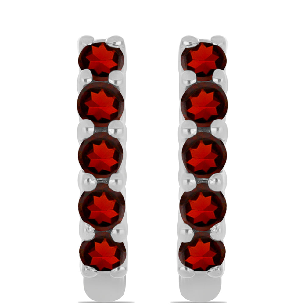 Pendientes de Plata con Granate Barton