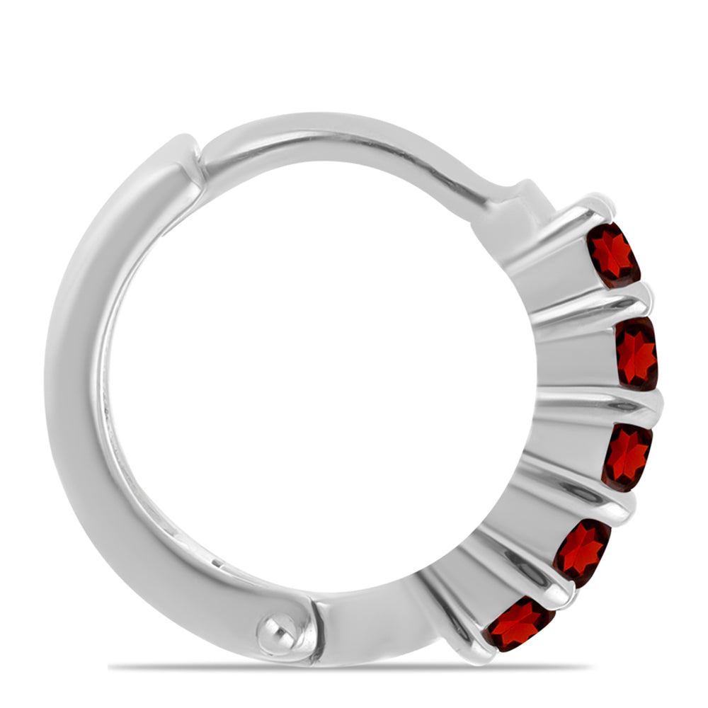 Pendientes de Plata con Granate Barton 2 