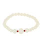 Pulsera Pepita con Perla de Agua Dulce y Rubí de Madagascar