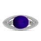 Anillo de Plata con Jade Púrpura