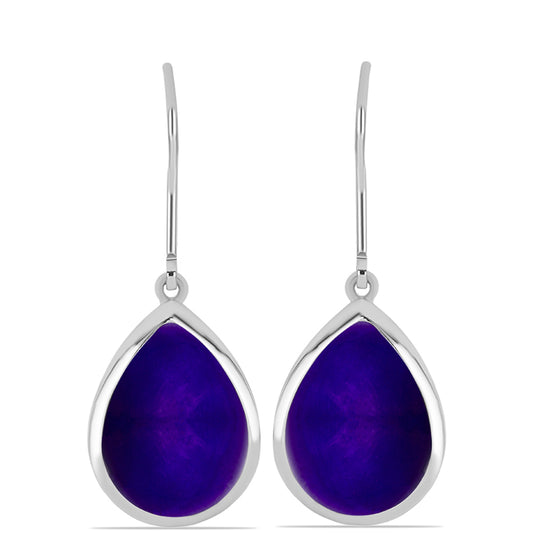 Pendientes de Plata con Jade Púrpura