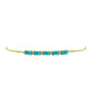 Pulsera de Plata Bañada en Oro con Ópalo Azul Paraiba de Etiopía y Topacio Blanco
