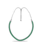 Collar de Plata con Esmeralda de Brasil y Topacio Blanco