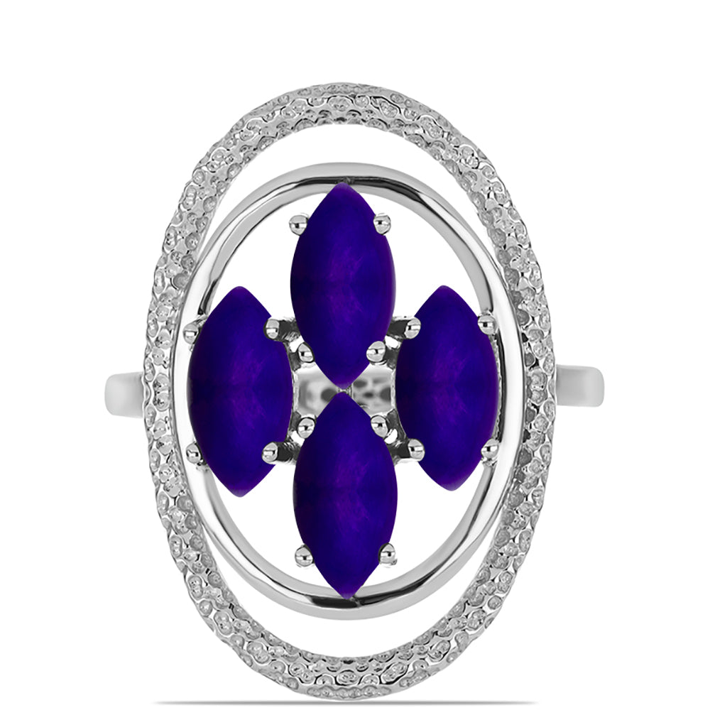Anillo de Plata con Jade Púrpura 1 