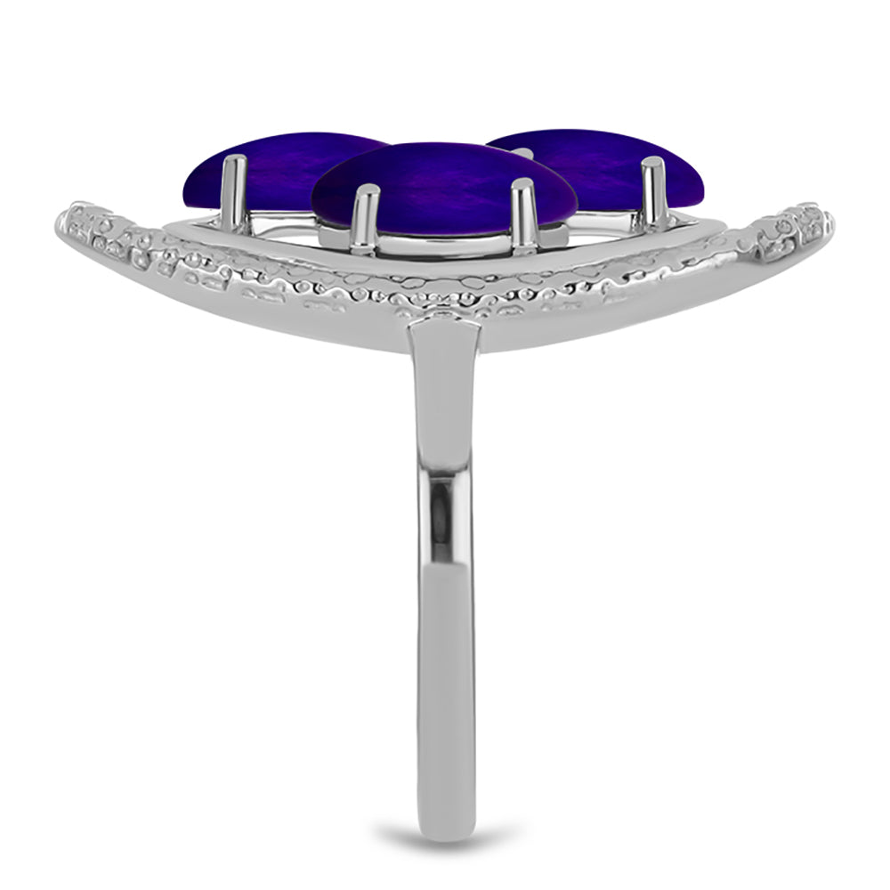 Anillo de Plata con Jade Púrpura