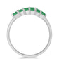 Anillo de Plata con Esmeralda de Brasil