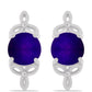 Pendientes de Plata con Jade Púrpura