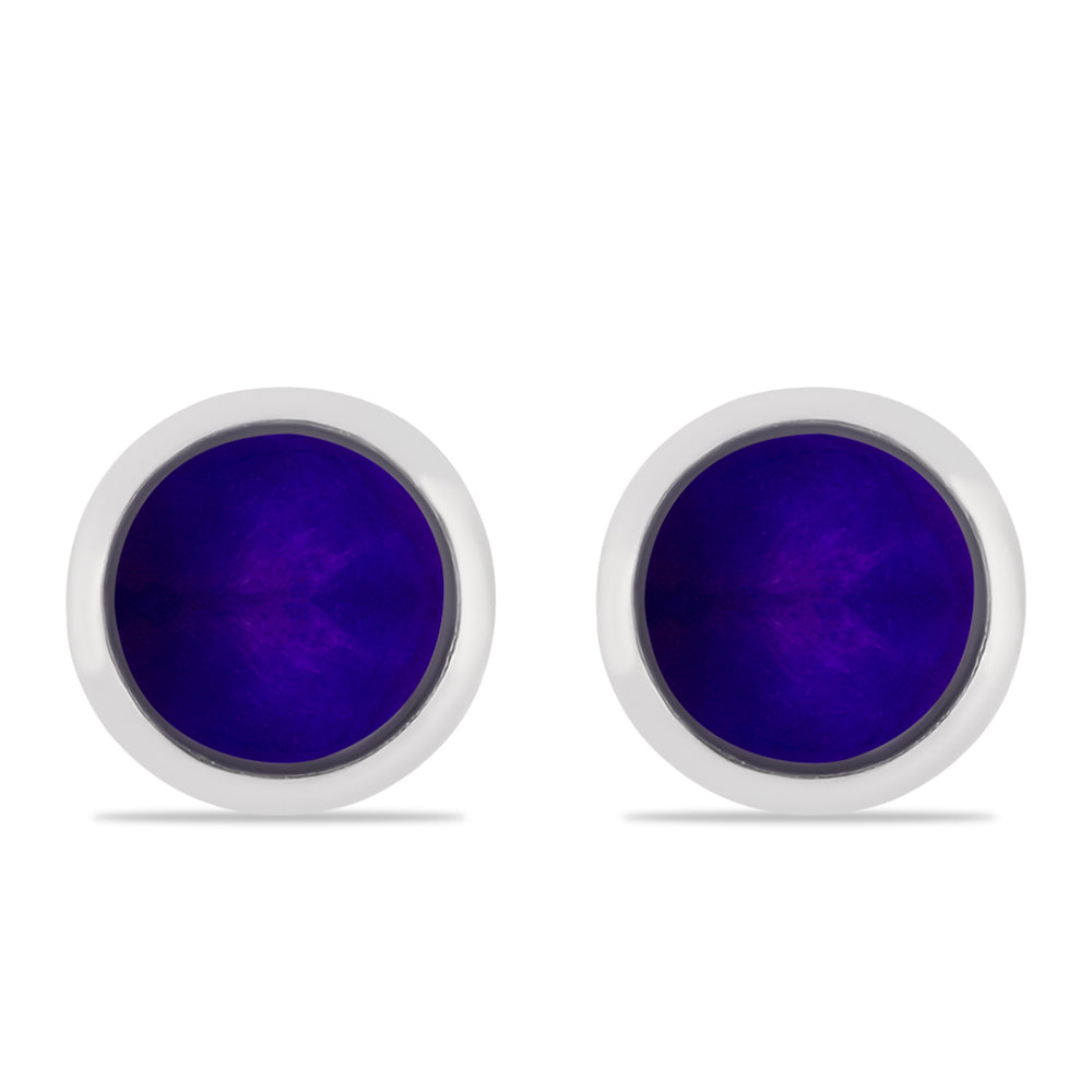 Pendientes de Plata con Jade Púrpura