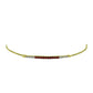 Pulsera de Plata Bañada en Oro con Diamante Rojo y Diamante blanco
