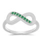 Anillo de Plata con Esmeralda de Brasil