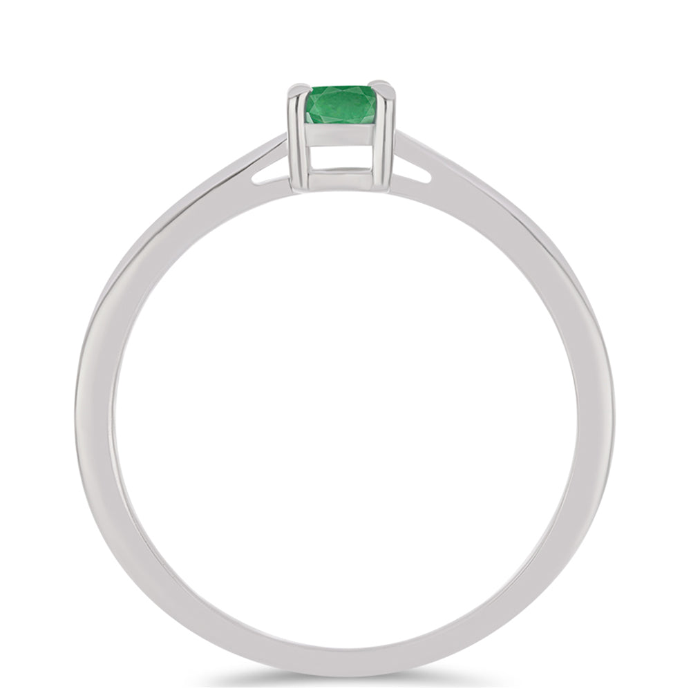 Anillo de Plata con Esmeralda de Brasil 2 