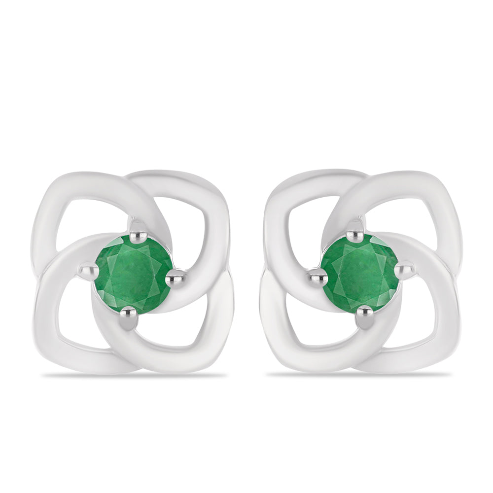 Pendientes de Plata con Esmeralda de Brasil 1 