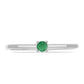 Conjunto de Plata con Esmeralda de Brasil ( Pendientes +Anillo +Colgante )