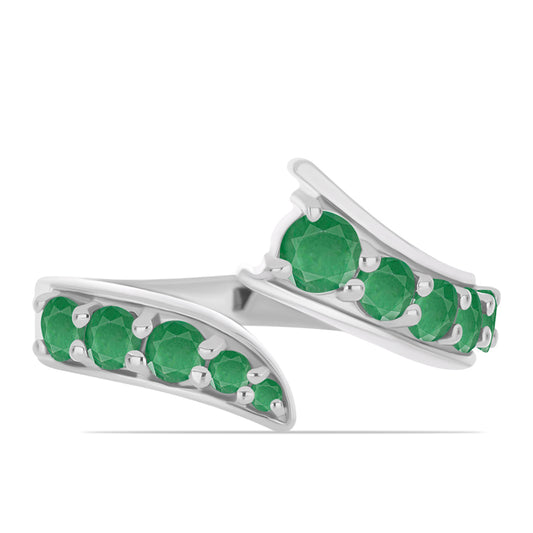 Anillo de Plata con Esmeralda de Brasil