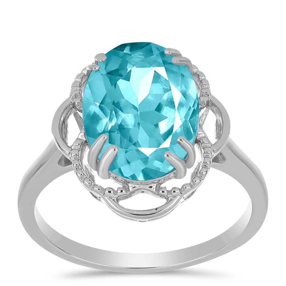 Anillo de Plata con Cuarzo Paraiba 3 