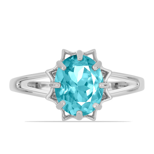 Anillo de Plata con Cuarzo Paraiba