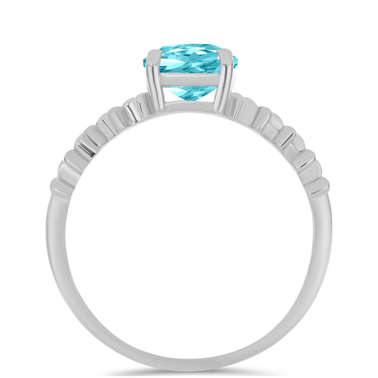 Anillo de Plata con Cuarzo Paraiba