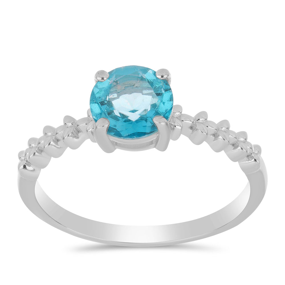 Anillo de Plata con Cuarzo Paraiba
