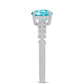 Anillo de Plata con Cuarzo Paraiba